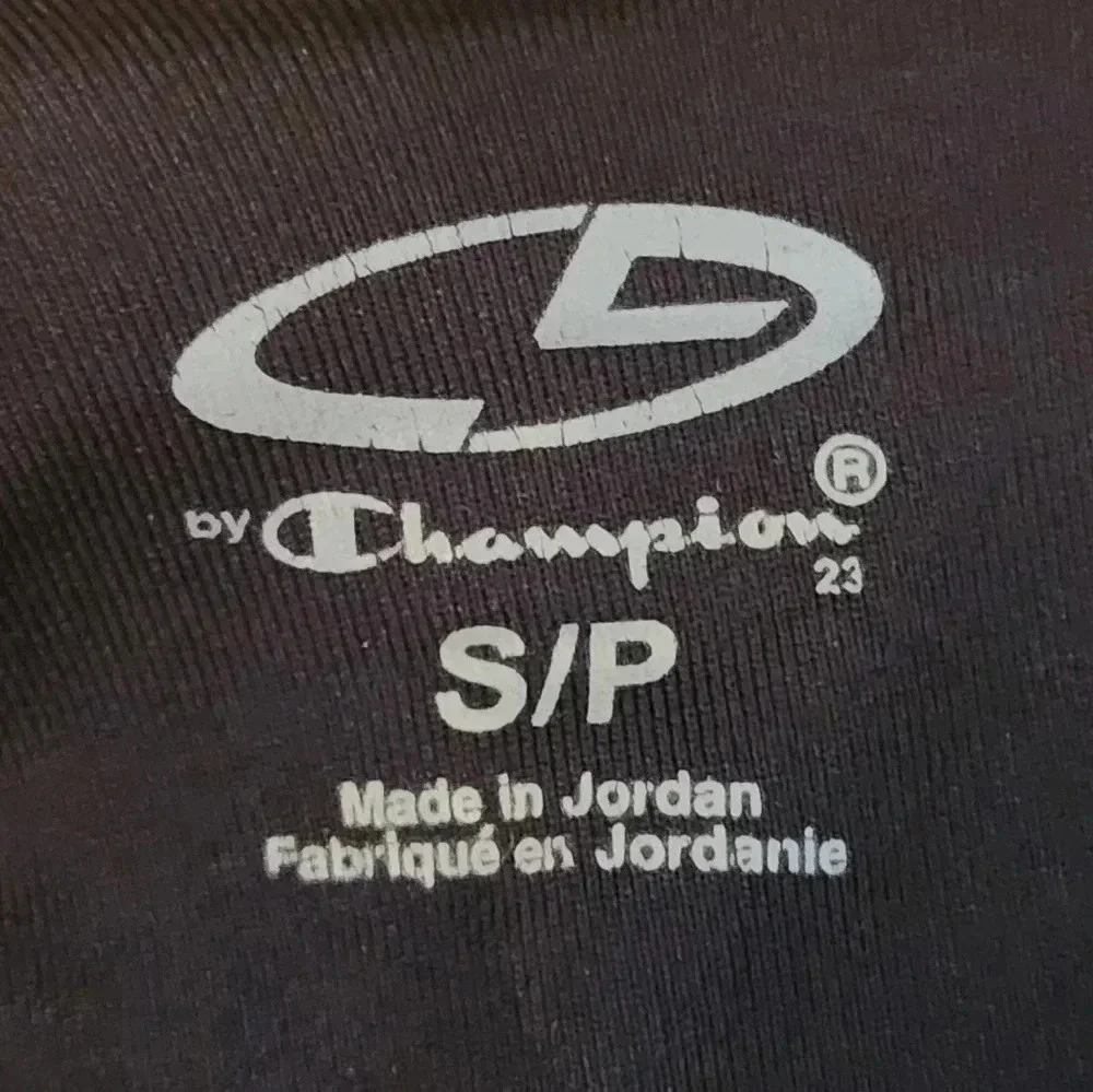 Champion purple and black patterned strappy back athletic top Size S/P